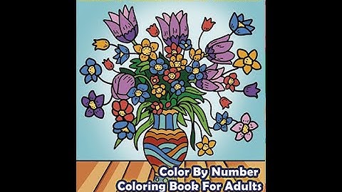 Easy Large Print Color By Number Coloring Book - Color Questopia FLIP THROUGH