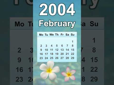 February 2004 Calendar 