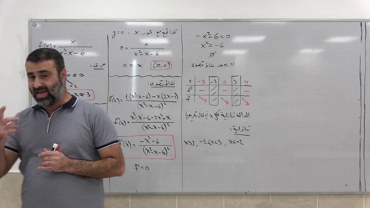 بحث دوال نسبية 8 - مثال لبحث دالة نسبية