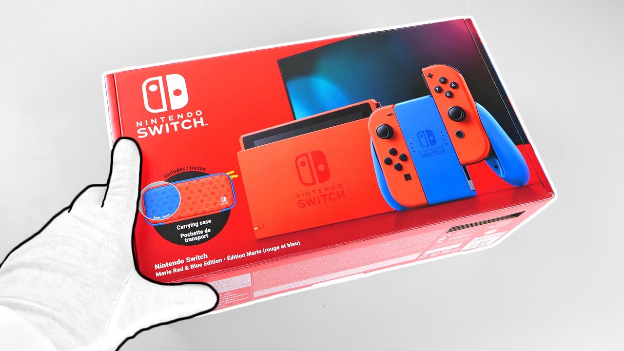 Best NINTENDO SWITCH Special Edition? Unboxing Mario Red & Blue Console!