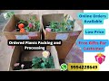 Ordered plants packing and processing  delivery onlineorders  lowcost msp rose garden