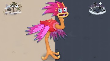 Yawstrich - All Monster Sounds & Animations (My Singing Monsters)