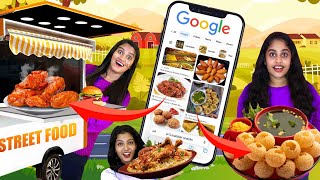 GOOGLE DECIDES WHAT WE EAT FOR ONE DAY FOOD CHALLENGE PART 3  | PULLOTHI