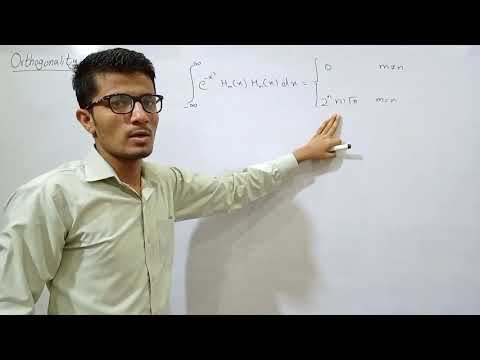 Orthogonality of hermite