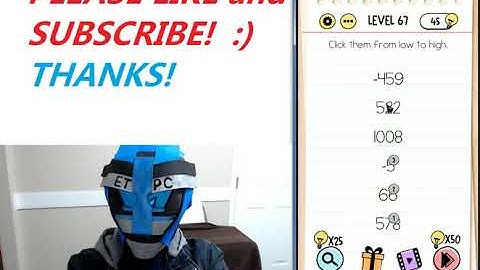 BRAIN TEST LEVEL 67 WALKTHROUGH WITH ANSWERS