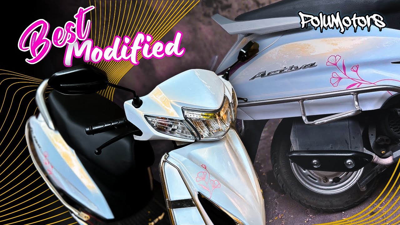 Modified Activea Best Modified Activa 🌷| Best Modified Honda | #polumotors #modification ...