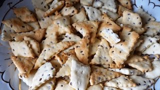 Крекер со льном простой рецепт/Cracker with flax seed