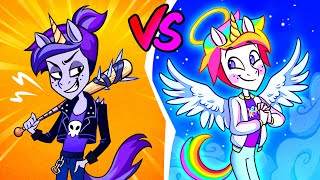 Unicorn Birthday Party! || Extravert vs Introvert || Funny Situations and Awkward Moments by Teen-Z