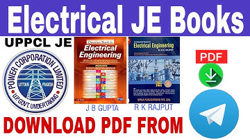 #UPPCLJE  Electrical Engineering Objective Books in PDF | JB GUPTA, RK RAJPUT | MANJEET_SINGH_EE