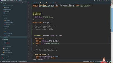 Ionic intro | S02E41 | Ionic provider file setup + page