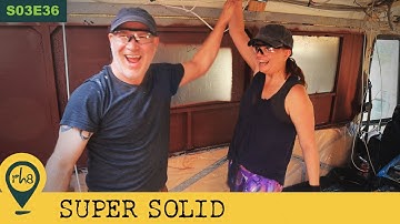 Installing Window Support Frames for our Bus Conversion - S03E36