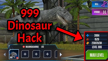 Level 999 Dinosaur Hack! Using Game Guardian | JWTG