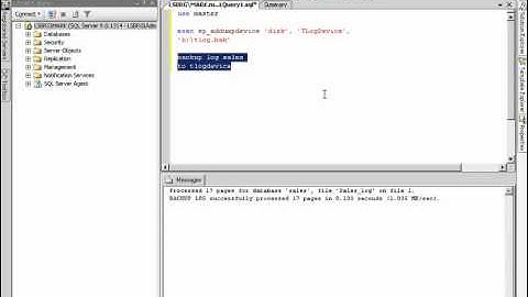 Transaction Log Backups Lesson 11.6