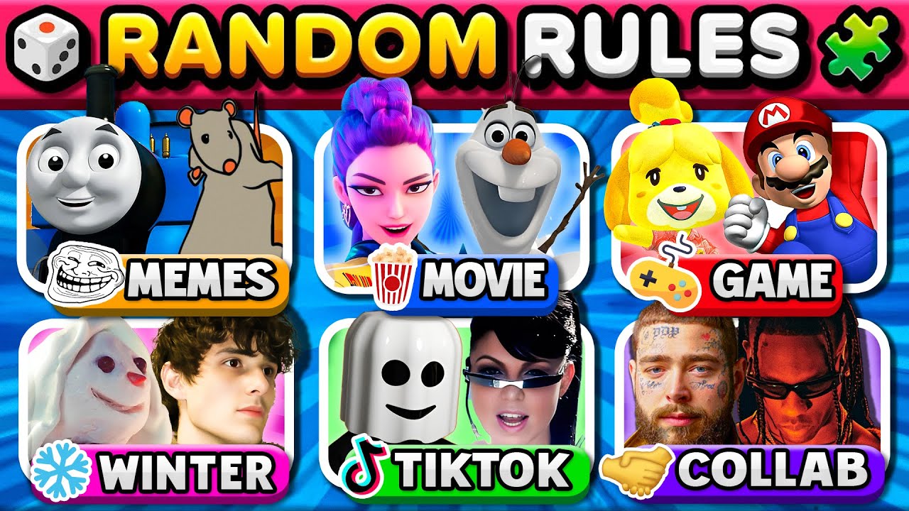 Save One Song RANDOM Rules 🔥 Meme, Movie, Game, Country... | Music Quiz ...
