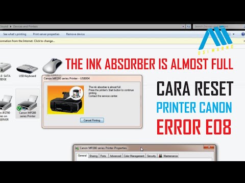 reset printer canon mp287 error 5b00 + free download resetter. 