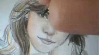 De1in painting Emma Watson