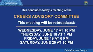Creeks Advisory Committee - June 17, 2026