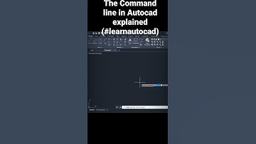 The Command line in Autocad explained (#learnautocad)