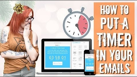 How to add a Count Down Timer to your Emails -  Holiday Prep Series Episode 5