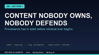 Secure AI Agents: The Support Knowledge Base - Content With Owners | S06E03