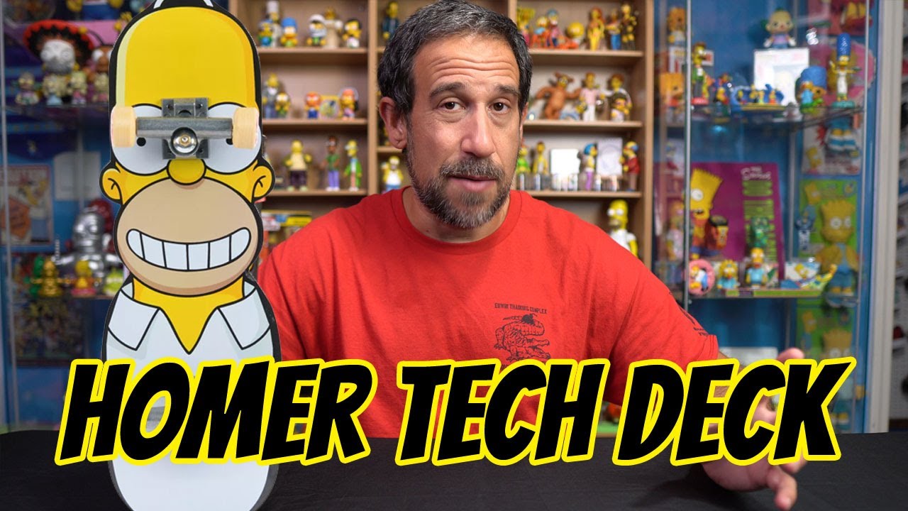 Homer Simpson Tech Deck Handboard review - YouTube
