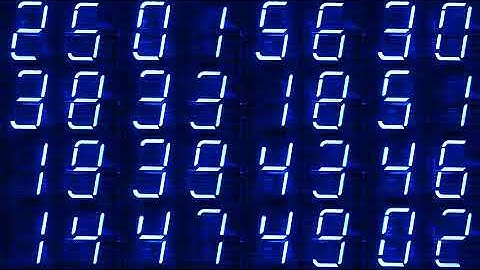 Blue Number Count Animation Motion Background Stock Video Footage Free For Editing