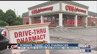 Indy on pace to exceed 2014 robberies this month