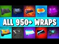 ALL Wraps in Fortnite Showcase! (2025 All 34 Seasons)