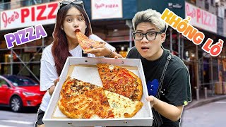 Lần Đầu Ăn Thử Pizza Khổng Lồ Của Mỹ Ngon Hay Dở ???