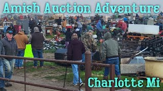 HUGE Amish Auction! 1,000+  People & 4 Rings! An AMAZING Auction! ~ Auction Adventure