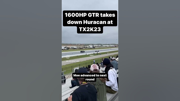 1600hp GTR rolls past Twin Turbo Huracan for the win at TX2K23!