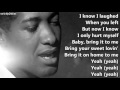 Sam cooke  bring it on home to me  with lyrics