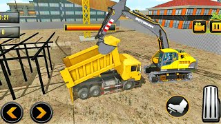 Sand Excavator Crane Games 3D Game - Loaded Truck Transport Racing Game - Truck Driving Game | Game screenshot 2