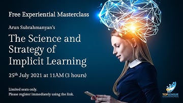 The Science and Strategy of Implicit Learning Masterclass Promo