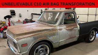 Unbelievable C10 Airbag transformation,You won't believe what's hidden!