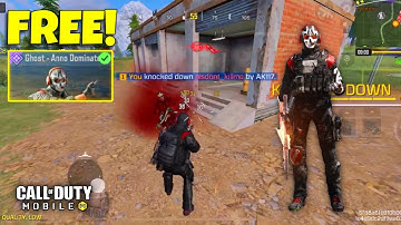 *FREE* GHOST - Anno Domination Character | SOLO VS SQUAD | COD MOBILE BATTLE ROYALE GAMEPLAY