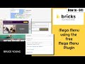 Bricks Mega Menu using the [FREE] Bricks Mega Menu plugin, use standard content elements from Bricks