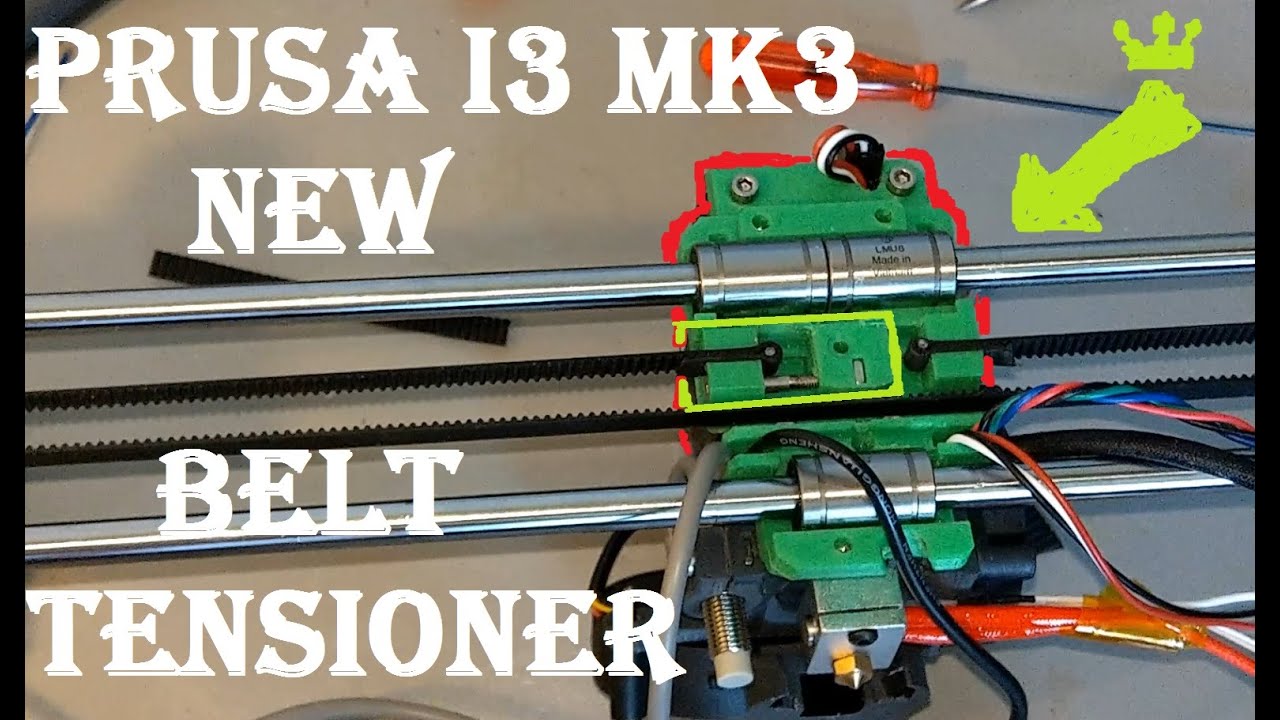 Prusa i3 mk3 xaxis belt tensioner, Prusa Xaxis Upgrade, Belt