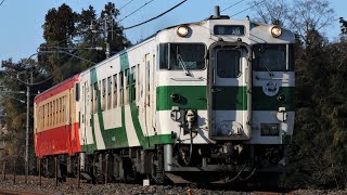 JRキハ40形1001+1007編成 327D 普通(ワンマン) 烏山行き JR東北本線 岡本～宝積寺 区間