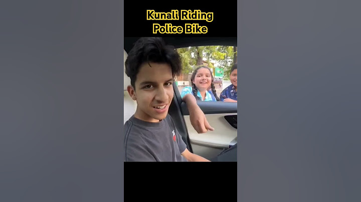 Kunali Riding Police Bike😱😱😱 #soravjoshivlogs