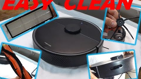 How to Clean a Roborock Robot Vacuum: Empty Dustbin, Clean Filter, Main Brush, Side Brush, Sensors