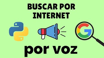Buscar por internet VÍA VOZ con Python - (librería Webbrowser) - Creación Asistente virtual #16