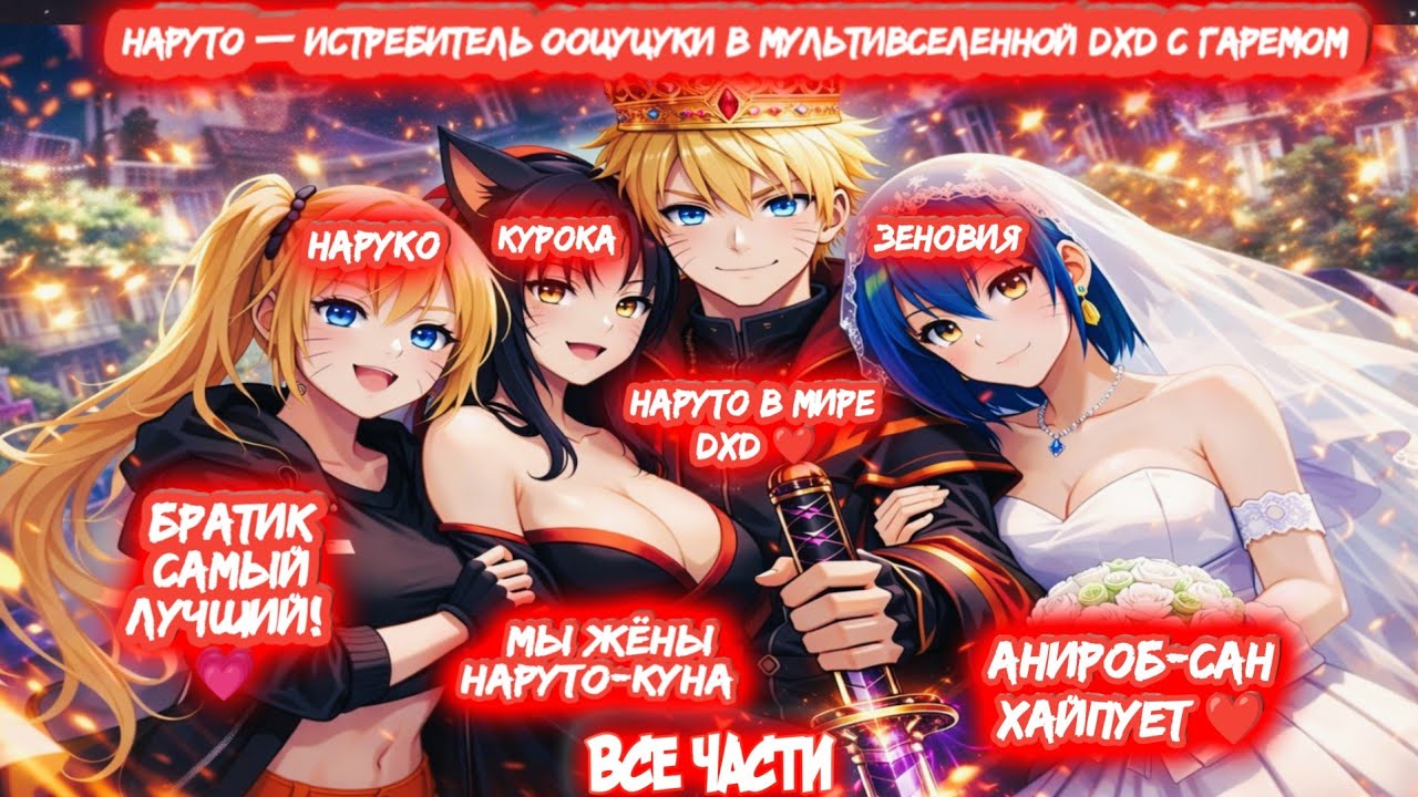 НАРУТО — ИСТРЕБИТЕЛЬ ООЦУЦУКИ В МУЛЬТИВСЕЛЕННОЙ DXD С ГАРЕМОМ Все Части Альтернативный Сюжет DXD
