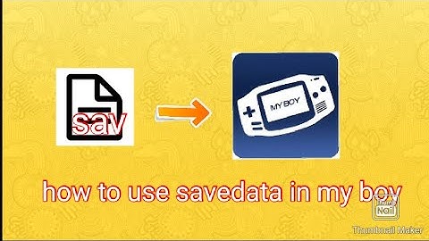 how to use savedata in my boy