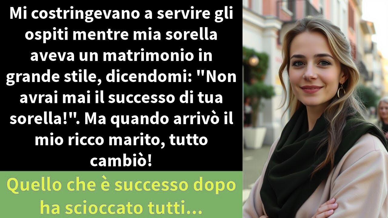 Mi costringevano a servire gli ospiti mentre mia sorella aveva un matrimonio in grande stile