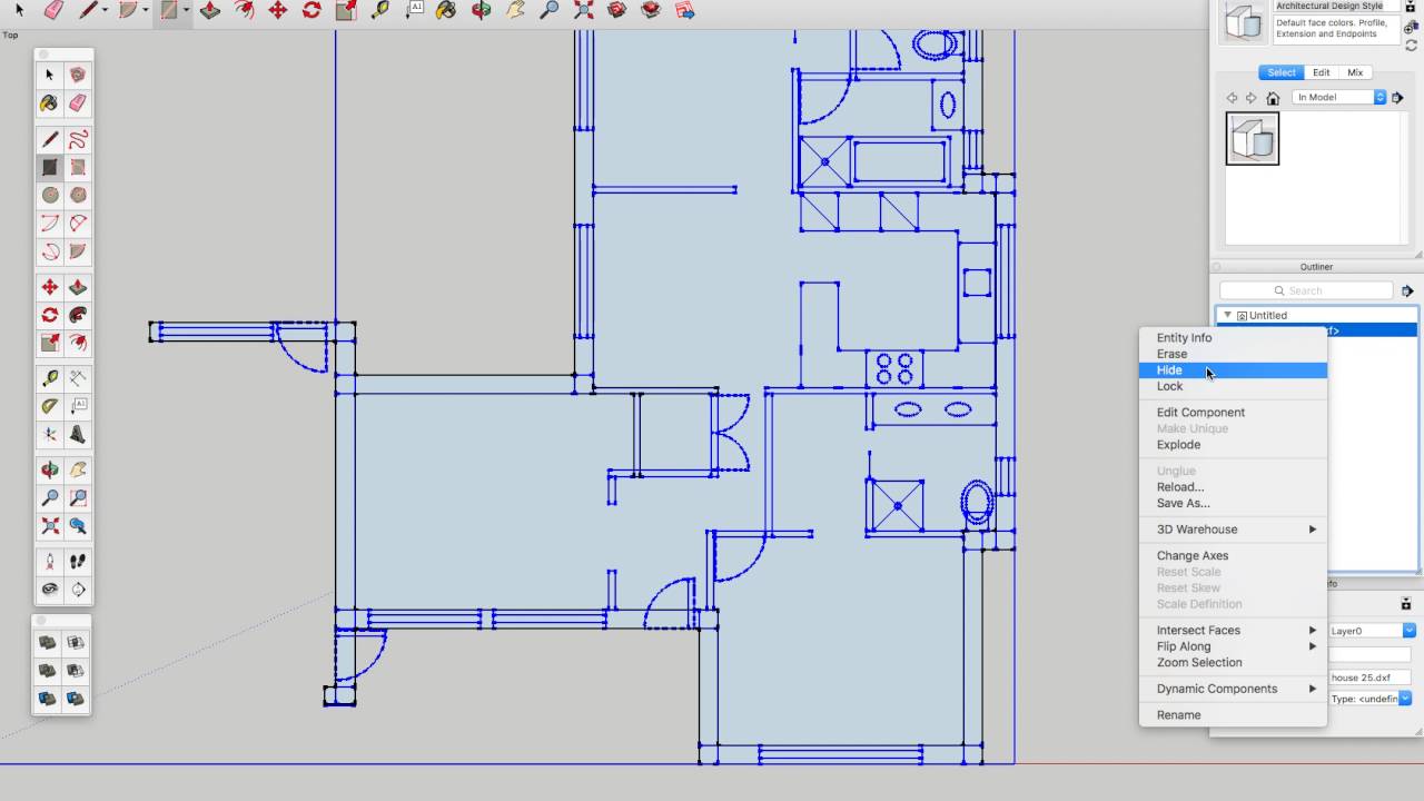 How to convert 1100 scale house plans from Adobe