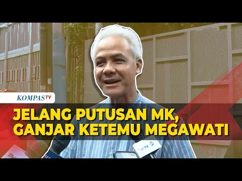 Jelang Putusan MK, Ganjar Pranowo Ketemu Megawati di Teukur Umar