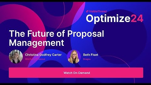 GovCon Proposal Management: Best Practices, Technology & Collaboration