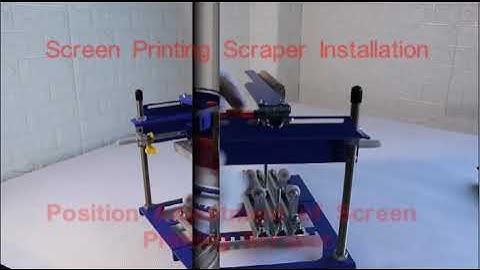 Side Operated Curved Screen Printing Machine Assemble and Operation