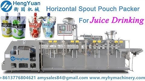 HFFS Doypack with Straight Top Spout Nozzle Pouch Packing Machine for Juice Bag Packer